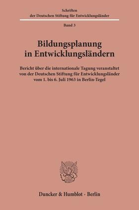  Bildungsplanung in Entwicklungsländern. | Buch |  Sack Fachmedien