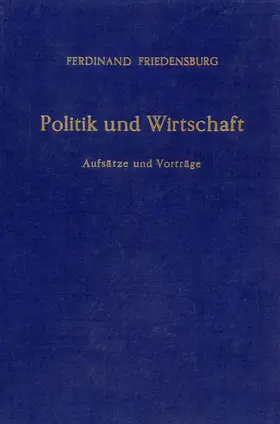 Friedensburg |  Politik und Wirtschaft. | Buch |  Sack Fachmedien