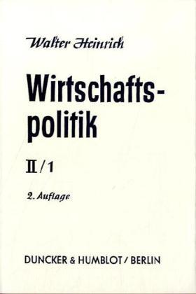 Heinrich |  Wirtschaftspolitik. | Buch |  Sack Fachmedien