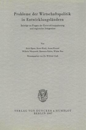 Guth |  Probleme der Wirtschaftspolitik in Entwicklungsländern. | Buch |  Sack Fachmedien