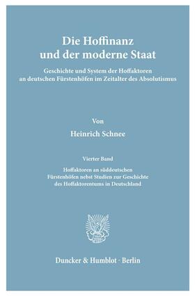 Schnee | Die Hoffinanz und der moderne Staat. | Buch | 978-3-428-01348-7 | sack.de