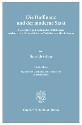 Schnee |  Die Hoffinanz und der moderne Staat. | Buch |  Sack Fachmedien