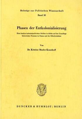Binder-Krauthoff |  Phasen der Entkolonialisierung | Buch |  Sack Fachmedien