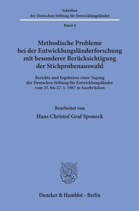  Methodische Probleme bei der Entwicklungsländerforschung mit besonderer Berücksichtigung der Stichprobenauswahl. | Buch |  Sack Fachmedien