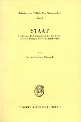 Weinacht | Staat. | Buch | 978-3-428-02254-0 | sack.de