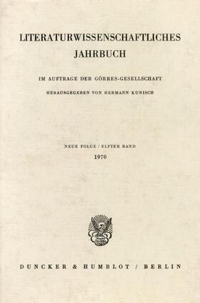 Kunisch |  Literaturwissenschaftliches Jahrbuch. | Buch |  Sack Fachmedien