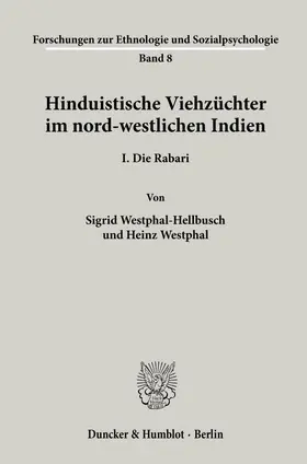 Westphal-Hellbusch / Westphal |  Hinduistische Viehzüchter im nord-westlichen Indien. | Buch |  Sack Fachmedien