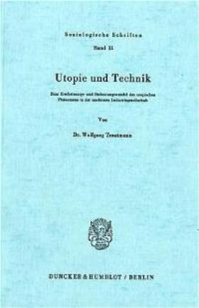 Trautmann |  Utopie und Technik. | Buch |  Sack Fachmedien