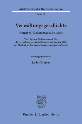 Morsey |  Verwaltungsgeschichte. | Buch |  Sack Fachmedien