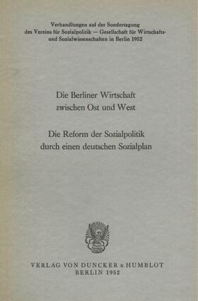 Albrecht |  Die Berliner Wirtschaft zwischen Ost und West. | Buch |  Sack Fachmedien