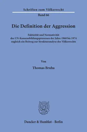 Bruha |  Die Definition der Aggression. | Buch |  Sack Fachmedien