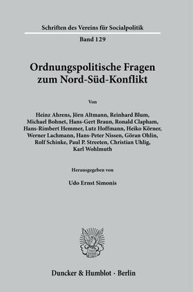 Simonis |  Ordnungspolitische Fragen zum Nord-Süd-Konflikt. | Buch |  Sack Fachmedien