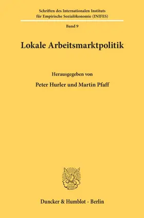 Hurler / Pfaff |  Lokale Arbeitsmarktpolitik. | Buch |  Sack Fachmedien