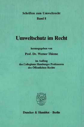 Thieme |  Umweltschutz im Recht. | Buch |  Sack Fachmedien