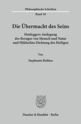 Bohlen |  Die Übermacht des Seins. | Buch |  Sack Fachmedien