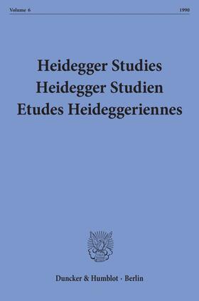 Emad / Herrmann / Maly |  Heidegger Studies/ Heidegger Studien / Etudes Heideggeriennes. | Buch |  Sack Fachmedien