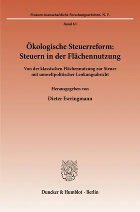 Ewringmann | Ökologische Steuerreform | Buch | 978-3-428-08434-0 | sack.de