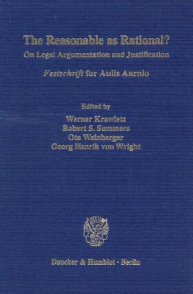 Krawietz / Summers / Weinberger |  Reasonable as Rational? | Buch |  Sack Fachmedien