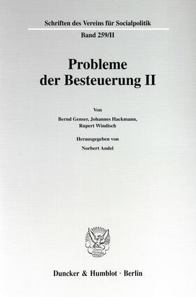 Andel |  Probleme der Besteuerung II. | Buch |  Sack Fachmedien