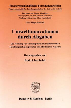 Linscheidt |  Umweltinnovationen durch Abgaben. | Buch |  Sack Fachmedien