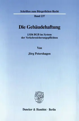 Petershagen |  Die Gebäudehaftung. | Buch |  Sack Fachmedien