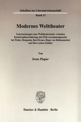 Pieper |  Modernes Welttheater. | Buch |  Sack Fachmedien