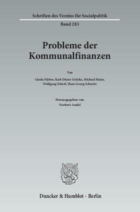Andel |  Probleme der Kommunalfinanzen. | Buch |  Sack Fachmedien