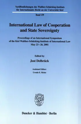 Delbrück |  International Law of Cooperation and State Sovereignty. | Buch |  Sack Fachmedien