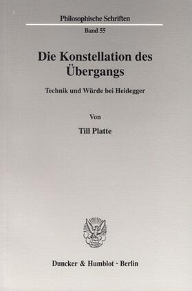 Platte |  Die Konstellation des Übergangs | Buch |  Sack Fachmedien