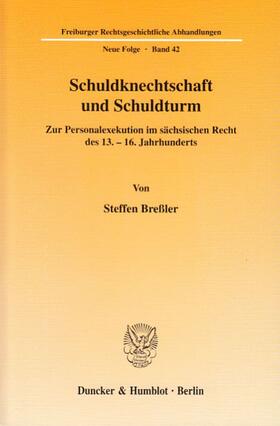 Breßler |  Breßler, S: Schuldknechtschaft und Schuldturm | Buch |  Sack Fachmedien