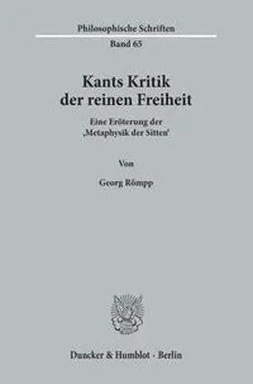 Römpp |  Kants Kritik der reinen Freiheit. | Buch |  Sack Fachmedien