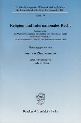 Zimmermann |  Religion und Internationales Recht | Buch |  Sack Fachmedien