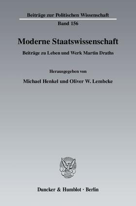 Henkel / Lembcke |  Moderne Staatswissenschaft | Buch |  Sack Fachmedien