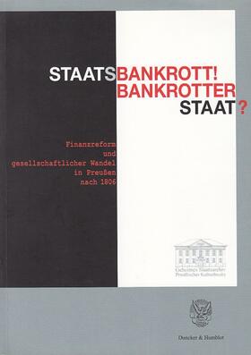  Staatsbankrott! Bankrotter Staat? | Buch |  Sack Fachmedien