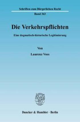 Voss |  Voss, L: Verkehrspflichten | Buch |  Sack Fachmedien