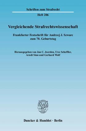 Joerden / Scheffler / Sinn |  Vergleichende Strafrechtswissenschaft | Buch |  Sack Fachmedien