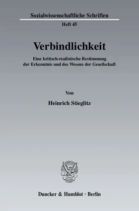 Stieglitz |  Verbindlichkeit | Buch |  Sack Fachmedien