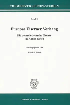 Thoß |  Europas Eiserner Vorhang | Buch |  Sack Fachmedien