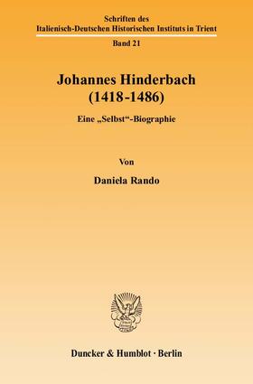 Rando |  Johannes Hinderbach (1418-1486) | Buch |  Sack Fachmedien