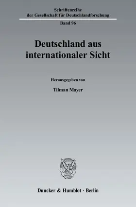 Mayer |  Deutschland aus internationaler Sicht | Buch |  Sack Fachmedien