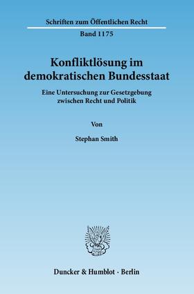 Smith |  Konfliktlösung im demokratischen Bundesstaat | Buch |  Sack Fachmedien