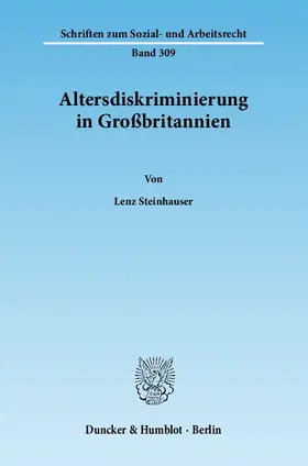 Steinhauser |  Altersdiskriminierung in Großbritannien | Buch |  Sack Fachmedien