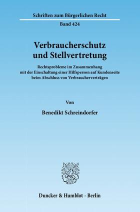 Schreindorfer |  Verbraucherschutz und Stellvertretung | Buch |  Sack Fachmedien