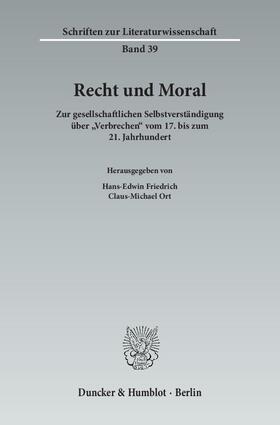 Friedrich / Ort |  Recht und Moral | Buch |  Sack Fachmedien
