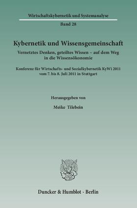 Tilebein |  Kybernetik und Wissensgemeinschaft | Buch |  Sack Fachmedien