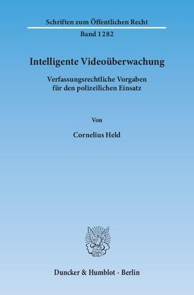 Held |  Intelligente Videoüberwachung | Buch |  Sack Fachmedien