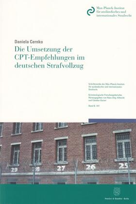Cernko |  Cernko, D: Umsetzung der CPT-Empfehlungen | Buch |  Sack Fachmedien