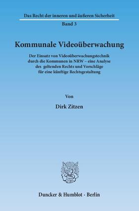 Zitzen |  Kommunale Videoüberwachung | Buch |  Sack Fachmedien