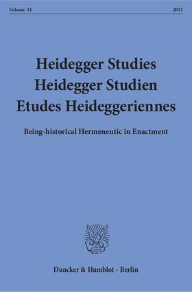 Emad / Herrmann / Coriando |  Heidegger Studies / Heidegger Studien / Etudes Heideggeriennes | Buch |  Sack Fachmedien