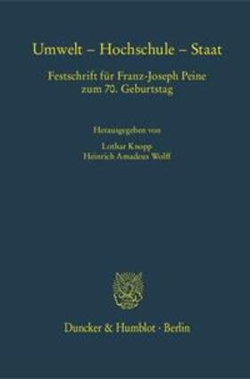 Knopp / Wolff |  Umwelt - Hochschule - Staat | Buch |  Sack Fachmedien